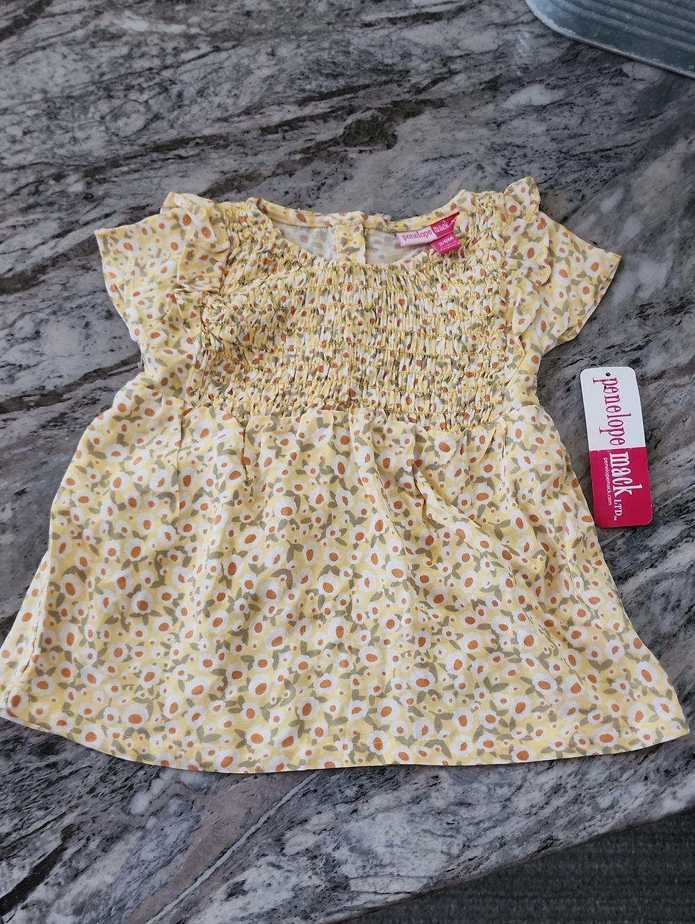 Penelope Mack Baby Girl Top.. Size 3 To 6 Months New With Tag!